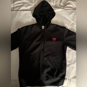 Commes Des Garceons PLAY Full zip Sweatshirt